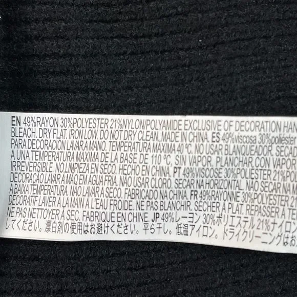 Hello Kitty Kuromi Cardigan Medium Black Graphic Button Up Sweater Forever 21 - Picture 10 of 10